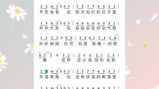 夏洛特烦恼插曲《一次就好》简谱视唱及范唱，快来一起学习吧！