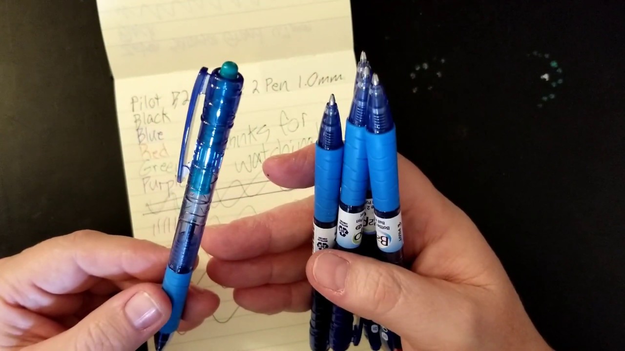 Pens Made From Recycled Water Bottles? Pilot B2P Pen Review YouTube