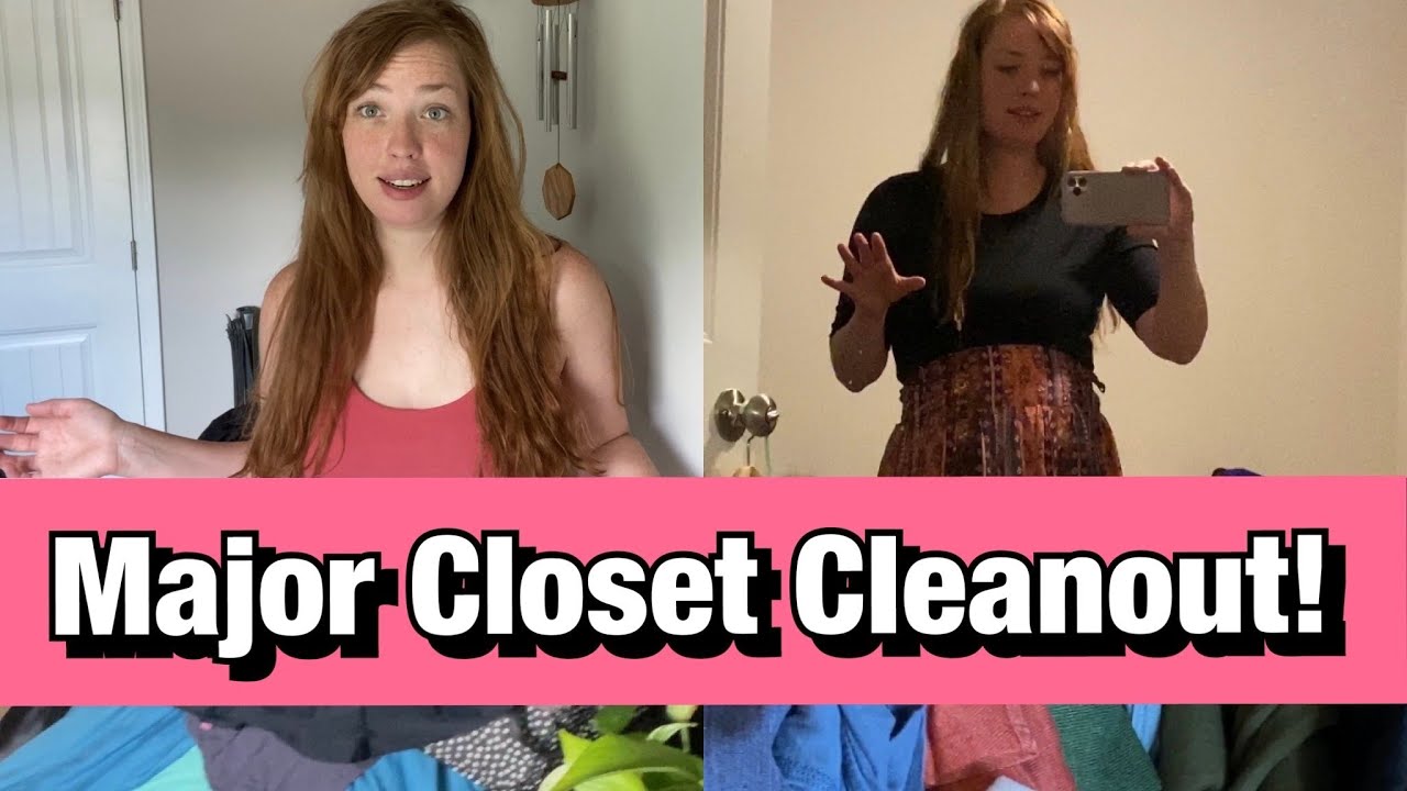 Major Closet Cleanout! Counting All Of My Clothes - YouTube