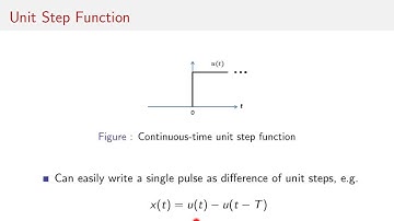 The Continuous-Time Unit Step and Unit Ramp Functions
