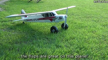Multiplex Funcub Maiden - a really great trainer with huge landing gear - lands everywhere!