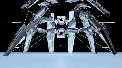 Hardware render, unfinished "Arachnitor" (Cinema 4D)