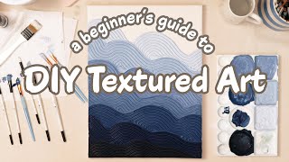 How to create Textured Wall Art  DIY simple comb arches tutorial