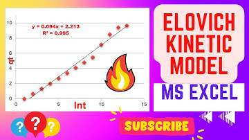 Linear Elovich Kinetic Model Fitting In Excel