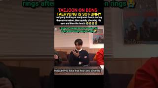 Taehyung checking his hands after looking at rm rings😭 #bts #rm #v #taehyung #shorts #youtubeshorts