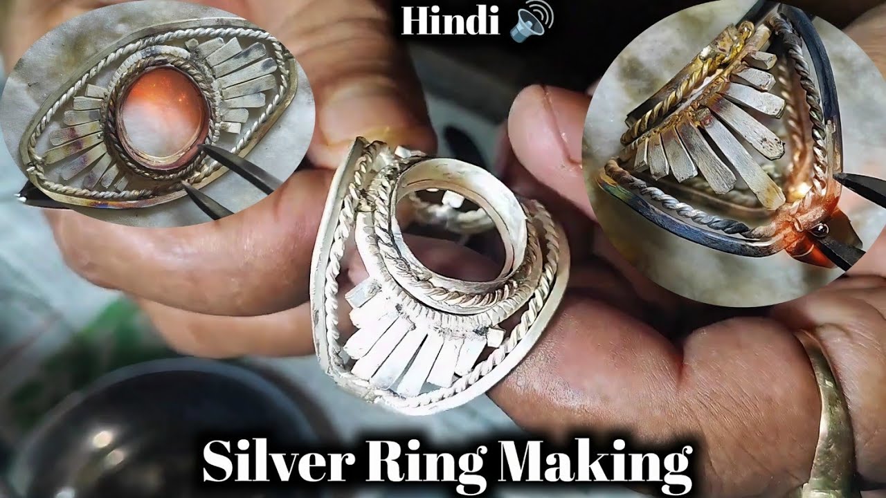 Beautiful Silver Ring Making Tutorial | Hindi | Silver Ring Making