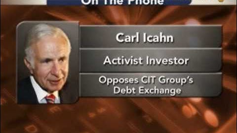 Carl Icahn Discusses CIT Group