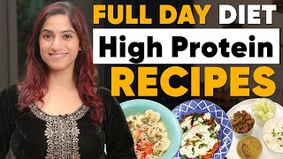 Full Day of Eating - High Protein Veg Diet Plan for Weight Loss | By GunjanShouts