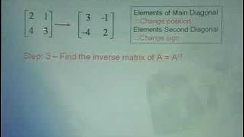 Video on Chapter 2 - Matrix - Part 5a