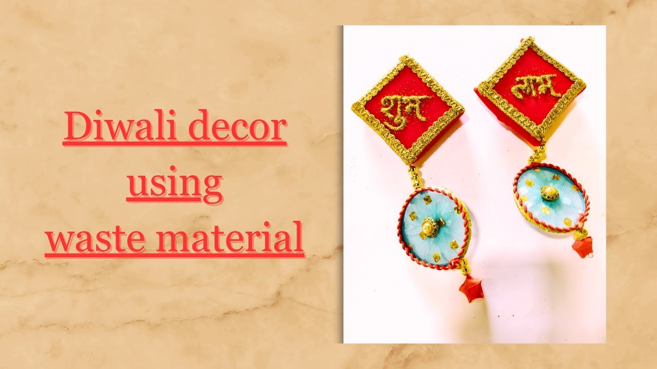 DIY Diwali Wall Hanging Using Waste Material Waste material craft