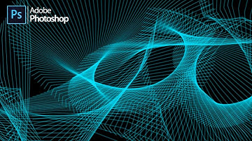 Abstract Lines Background Effect In Photoshop CC 2021 | Photoshop Tutorial