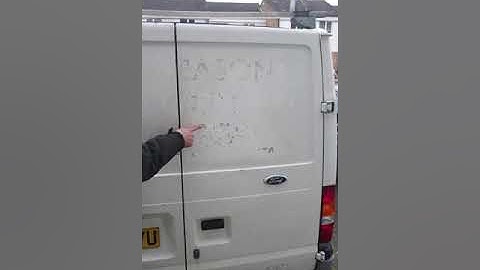 How to remove sticker glue from van paint