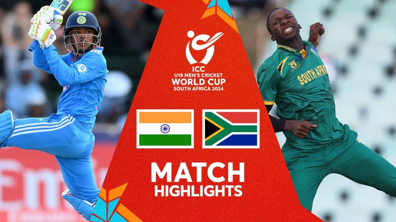 India v South Africa  Semi final Match Highlights  U19 CWC 2024