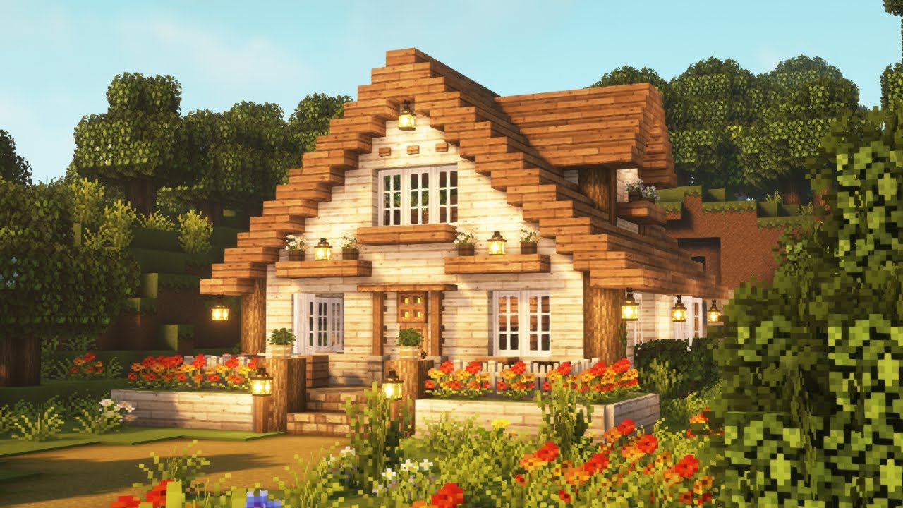 Mizunos 16 Craft resource Pack. Minecraft _ how to build a cozy aesthetic House. Mizuno s 16 craft