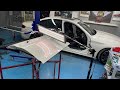 Door removal BMW 5 series G30 | paintless dent repair on alluminium door