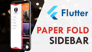 Flutter Foldable Navigation Sidebar | Flutter UI Design Tutorial
