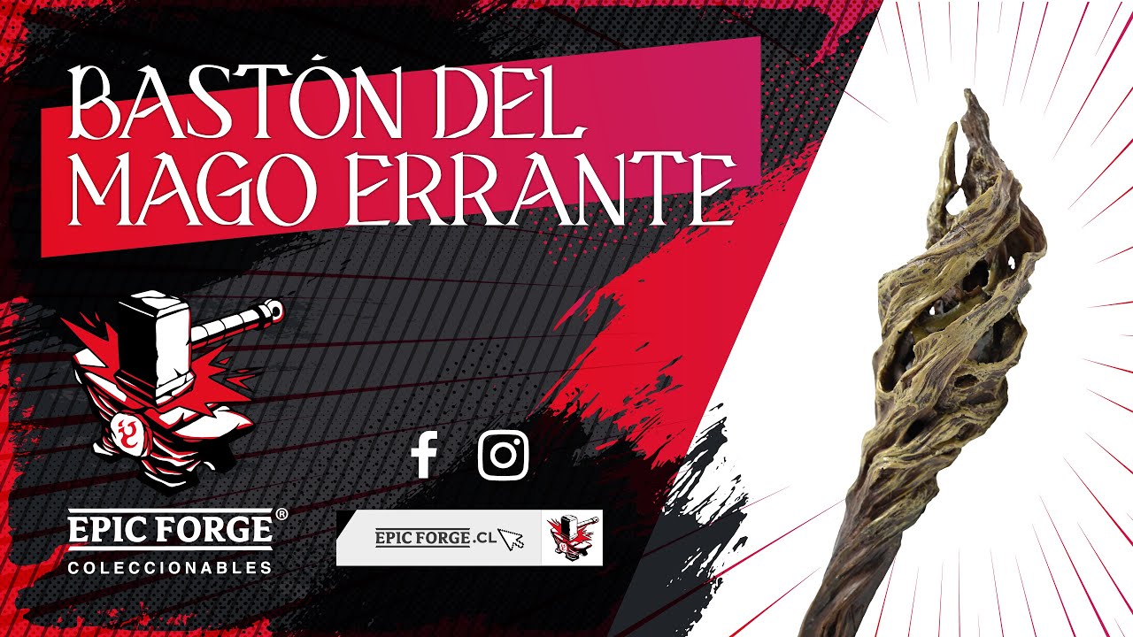 Bastón del Mago Errante - bastón de resina para aventuras con estilo - YouTube
