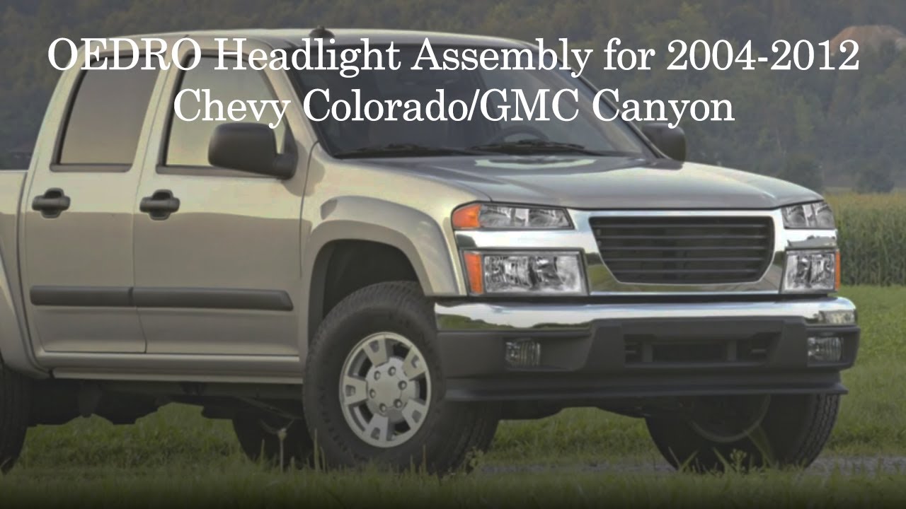 2004-2012 Chevy Colorado 2004-2012 GMC Canyon 2006-2008 Isuzu Headlight  Assembly Chrome Case Clear Reflector