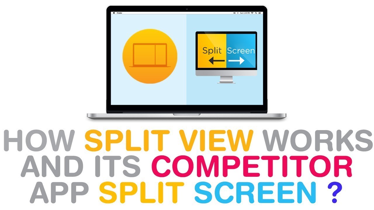 how to split screen in mac and a connected screen