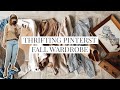 Thrifting My Fall Pinterest & Instagram Wardrobe Inspiration