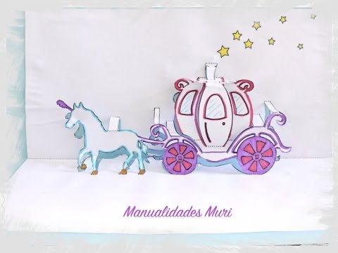 Carroza de Cenicienta - Cinderella Pop Up. Descargable! - YouTube