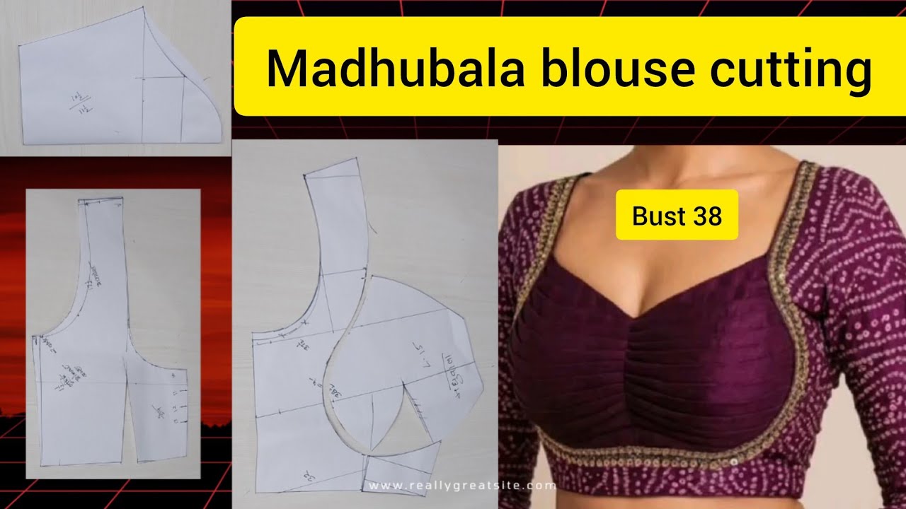 Madhubala blouse cutting karna sikhe# मधुबाला ब्लाउज कटिंग करना सीखे#