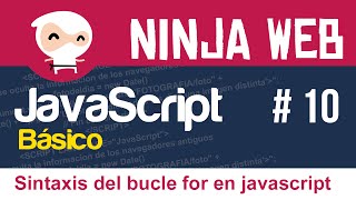 JS - Bucle for en javascript - 10