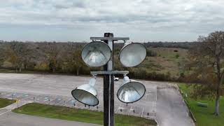 close inspection of field lights