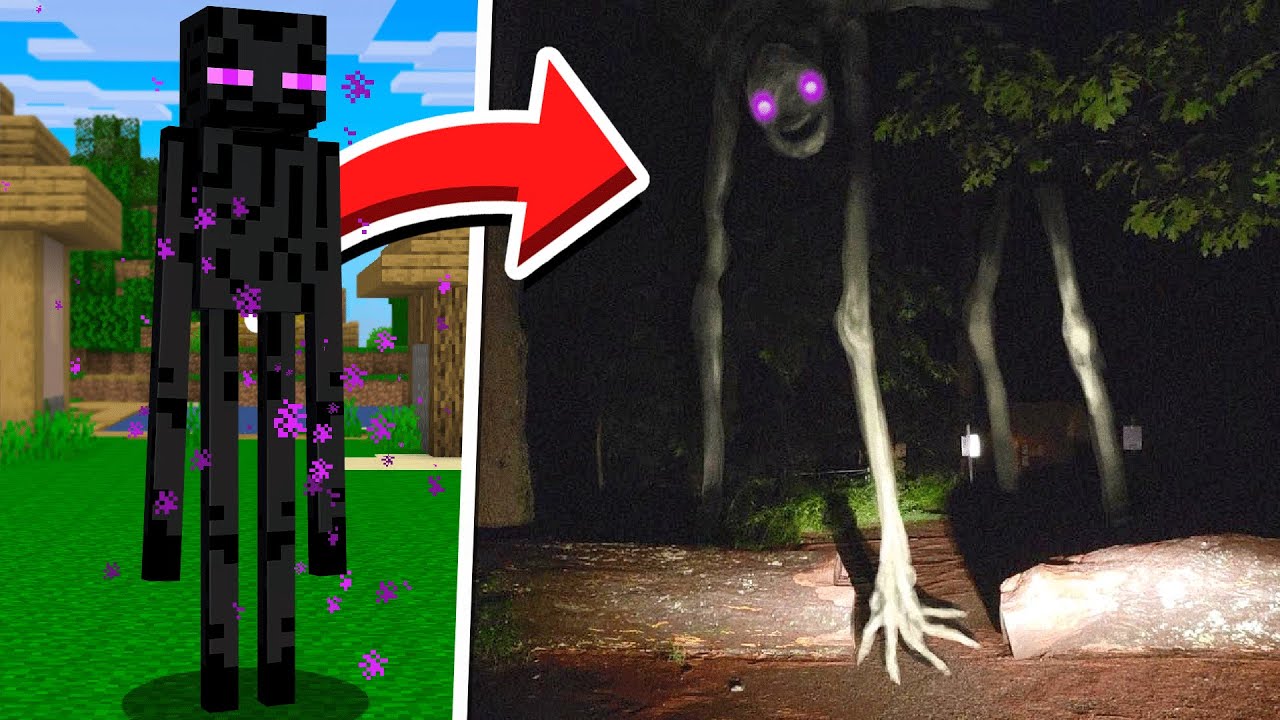 Mobs do Minecraft CAPTURADOS NA VIDA REAL 