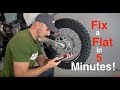 Fix a Flat Dirt Bike Tire with a Tire Plug in 5 minutes  - TUbliss