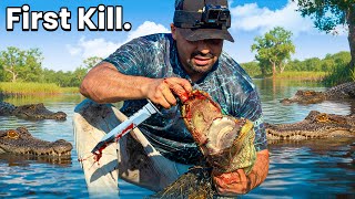 I Just Killed My First Alligator With A Crossbow And A Knife