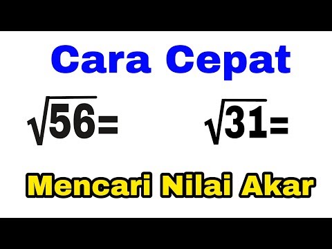 Video: Bagaimana Anda bisa memperkirakan nilai akar kuadrat?