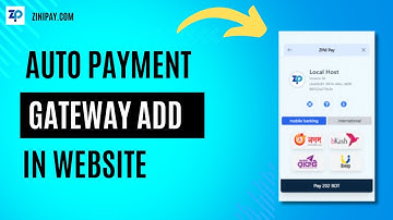 How to Add Auto Payment Gateway in Your Website with ZiNi Pay Gateway Step 1