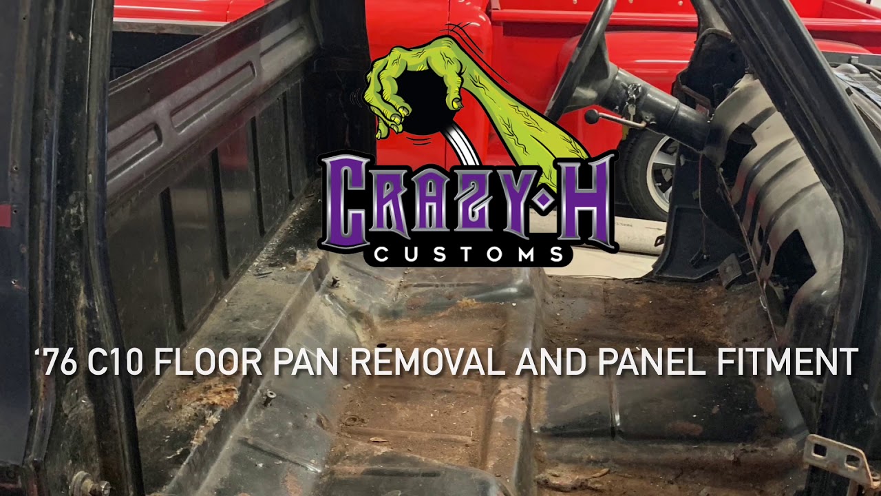 ‘76 C10 Floor Pan Removal and Patch Panel Replacement Part 1 YouTube