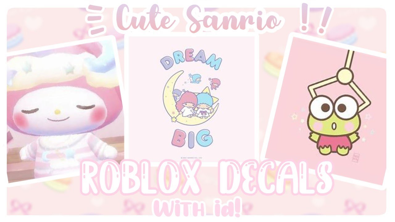Cute Pink Sanrio Stickers - Roblox