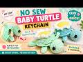🐢 Easy No-Sew Turtle Earbud Case Crochet | Daisy Version (Part 2) #crochet #knitting #diy #handmade