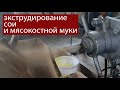 Кипящая соя! Экструдирование мясокостной муки. Как работает экструдер с боковой подачей Экспро М