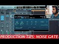 What is a noise gate in music production