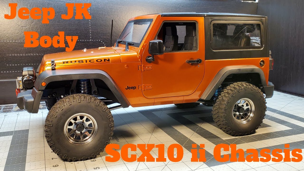 China Jeep JK body on SCX10 II Austar chassis (build complete!) - YouTube