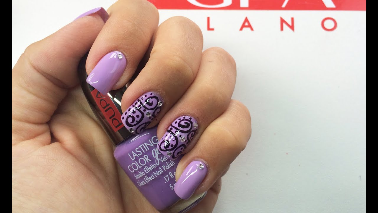 Lilac #nailart By Maddafashion per PUPA Nail Academy