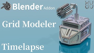 Blenderのアドオン「Grid Modeler」の紹介動画です。概要欄にURLがあります。#blender #addon #gridmodeler