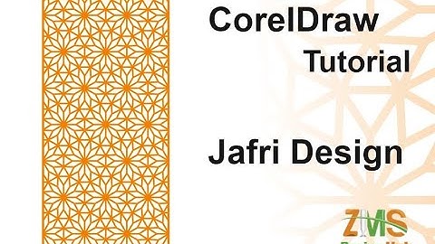 New Jaali Design | CNC Jafri Design | Home Decoration | CorelDraw tutorial # ZMS DESIGN HUB