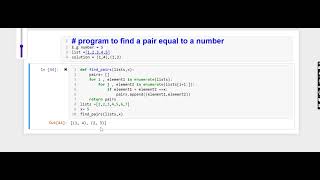 Python Prgram To Find A Pair Equal To Number