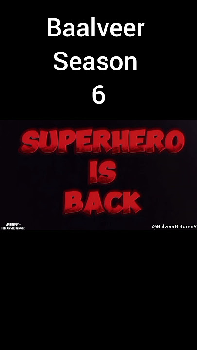 Baalveer Season 6  Trailer | Dev Joshi #baalveerreturns #baalveerseason6 #officialtrailer
