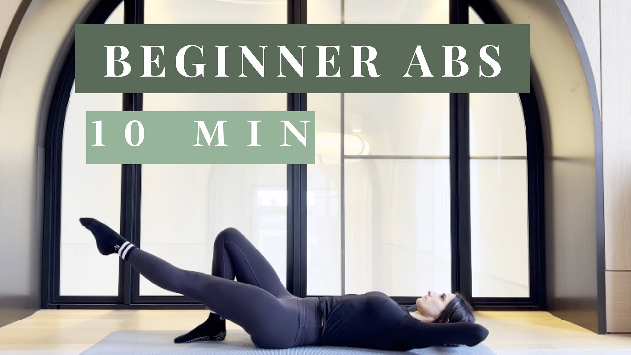 10 MIN BEGINNER ABS | At home Pilates for toned abs, sculpted core ...