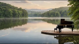 PIANO PLAYLIST🌿🎹✨ Serene Nature Sounds, Soothing Piano Music, and Peaceful Lake Ambiance