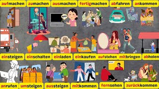Separable Verbs In German A1u0026 A2 wichtige Verbentrennbare Verben Modalverben Perfekt Imperativ