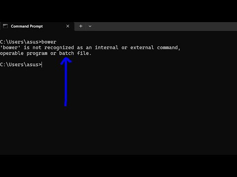 How to Fix bower is not recognized as an internal and external Command Error in Terminal