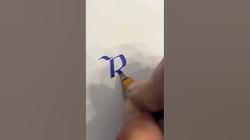 Black letter Gothic Capital R with Pilot Parallel Pen 2.4mm #blackletter #calligraphy #handwriting