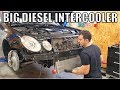 I Installed A Big Intercooler On My Turbo Diesel Mercedes So I Cut Open The Old One. What's Inside?